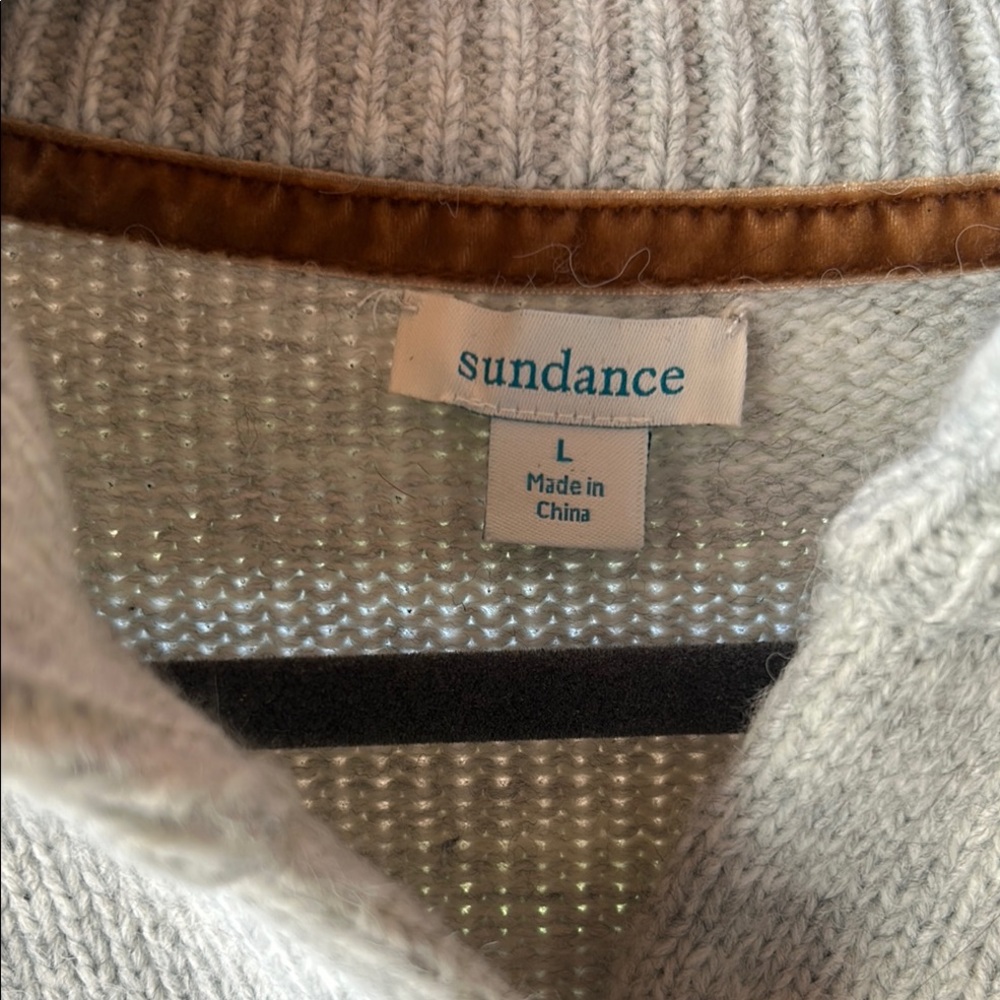 Sundance Light Gray Knit Pullover